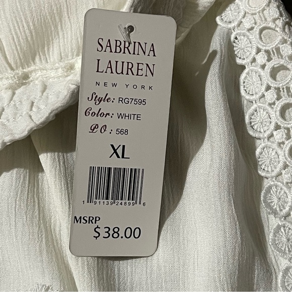 Elegant White Lace-Trim Joggers - Picture 8 of 14